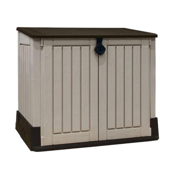 Keter Store It Out Midi Outdoor Plastic Garden Storage Shed - Beige/Brown